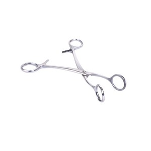 Pinzas de lengua de acero inoxidable Double Deer de 17 cm, instrumento quirúrgico dental, pinza oral - Product Image 1