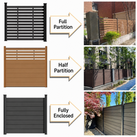 Panneau de clôture de jardin extérieur en WPC, panneau de clôture d'intimité pour la séparation des communautés résidentielles et la décoration des clôtures de jardin