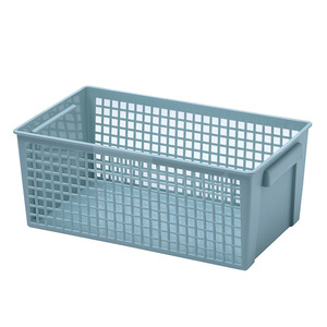 Desktop Storage <b>Basket</b> Rectangle <b>Large</b> Capacity Hollowed Out With Handle For Office Organizer Multi Scene Use - Product Image 5