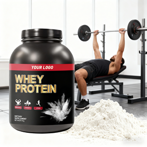 Ensemble de poudre d'isolat de protéines de lactosérum pour la masse musculaire, complément alimentaire riche en protéines pour la remise en forme, nutrition propre pour l'entraînement musculaire - Product Image 1