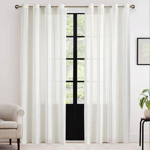 DaiRui 핫 세일 수직 빛 그림자 쉬어 커튼 패브릭 커튼 현대 미니멀리스트 꿈 쉬폰 흰색 짠 얇은 명주 그물 - Product Image 2