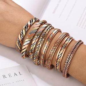 New Hot Sale Women's Trendy Adjustable Energy <b>Healing</b> Bangle Arthritis Pain Relief Therapy Healthy Bio Magnetic <b>Bracelet</b> - Product Image 5