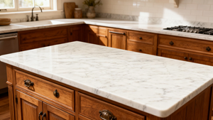 FREE SAMPLE 100% VIETNAM ARTIFICIAL QUARTZ CALACATTA STREAMER Modern Waterproof 20mm Thickness Hotel Table Top Bathroom Kitchen - Product Image 5