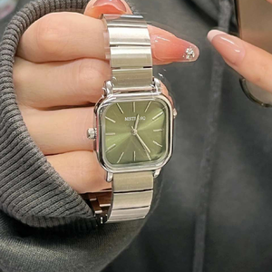 Fashionable,exquisite, Antique and Simple Women's <strong>Watch</strong> with square Glass Dial and Quartz Movement, High-quality 3ATM Waterproof - Product Image 1