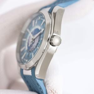 Montre de plongée sportive classique best-seller, qualité 5A, cadran bleu 43 mm avec aiguilles, bracelet en acier inoxydable et caoutchouc - Product Image 3