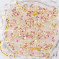 Adornos Nail Art para decoración de uñas, tulipanes 3D, flor, suministros de Arte para uñas, bricolaje, novedad, venta al por mayor