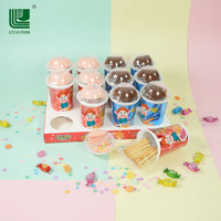 Luyuan Fourniture directe d'usine OEM Halal Drôle d'enfant Doigt de serpent Chocolat doux Pâté Confiture Biscuit 3 1 Dip Cup