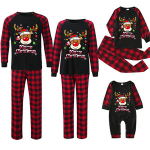 Pijamas Familiares em Promoção, Conjunto de Pijamas de Natal para Família, Roupas de Casa para Outono e Inverno - Product Image 3
