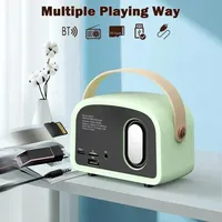 Mini haut-parleur Bluetooth rétro classique, caisson de basses portable sans fil, barre de son, colonne stéréo surround, lecteur de musique AUX TF
