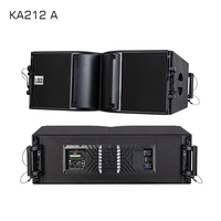 KA212A Çift 12 İnç Aktif Line Array Hoparlör 800W Neodimyum Güçlü PA Hoparlör, Turne Sahne Kiralama Açık Hava Etkinlikleri için