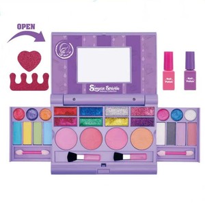<span class=keywords><strong>Maquillage</strong></span> pour enfants DIY OEM pour filles, vrais kits <span class=keywords><strong>de</strong></span> <span class=keywords><strong>maquillage</strong></span>, palettes <span class=keywords><strong>de</strong></span> fards à paupières pliables avec miroir, ensemble <span class=keywords><strong>de</strong></span> <span class=keywords><strong>maquillage</strong></span> non toxique - Product Image 4