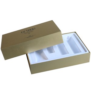 cajas de embalaje con bandeja de Blister paquete vacío reciclado blanco de lujo caja de papel para cosméticos - Product Image 2