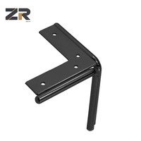 ZERUN moderne or Chrome noir industriel métal lit armoire et canapé pieds robuste pour la maison bureau utilisation directe usine vente