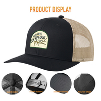 Gorra Trucker Heycap Profesional de 5 Paneles, Estructurada, con Parche Bordado en 3D, Malla, Ajustable, Tipo Snapback