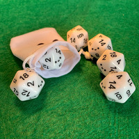 Vente en gros de dés de jeu de société personnalisés en plastique polyédrique avec lettres de l'alphabet anglais, 7 pièces/ensemble, pour enfants