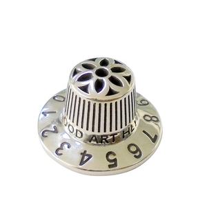 विंटेज शास्त्रीय शैली चांदी गिटार नॉब 29x17 नॉब्स - Product Image 1