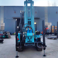 Foreuse de puits d'eau portable et flexible, hydraulique diesel, sur chenilles, rotative, précise, efficace, pour puits jusqu'à 300 m