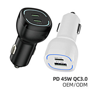 Novedad hogar easiway genérico mini <span class=keywords><strong>cargador</strong></span> USB 3,0 PD 20W 5V 3A negro adaptador de cable LED CHAdeMO <span class=keywords><strong>cargador</strong></span> de coche dinámico - Product Image 2