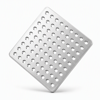 Plaque en acier inoxydable perforée par électroérosion à fil CNC de précision 304 316, taille personnalisée, tôle métallique industrielle perforée pour filtration