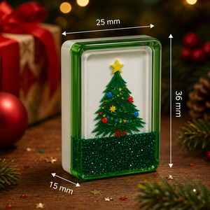 Tuiles de Mahjong Américain de Noël en Stock, JOYF 160 Pièces avec Fond de <span class=keywords><strong>Globe</strong></span> de Neige à Paillettes Liquides, pour Cadeau de Fêtes - Product Image 2