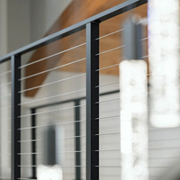 HIMOWAY Nouveau style de garde-corps de balcon en câble d'acier inoxydable