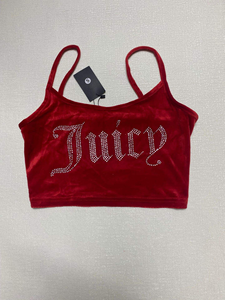 Nouveau style européen et américain, <span class=keywords><strong>camisole</strong></span> courte sexy avec strass, motif uni en velours, haut tendance pour fille, best-seller sur AliExpress - Product Image 6