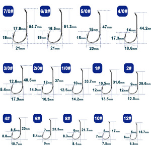 ตะขอเดี่ยวเหล็กคาร์บอนสูงยาวพิเศษสำหรับตกปลาทะเลน้ำเค็มสำหรับปลาเทราท์ปลาเทราท์เหยื่อสดเหยื่อตกปลาทูน่า - Product Image 6