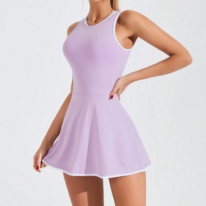 WS High Quality Activewear Casual Womens Sleeveless Sporty Summer <b>Mini</b> Breathable Tennis Skorts Sets Yoga Shorts WS6286 - Product Image 6