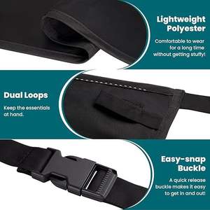 Tablier de travail personnalisé en polycoton Beckon avec plusieurs poches, tablier de <span class=keywords><strong>serveuse</strong></span> avec ceinture réglable pour serveur, coiffeur - Product Image 4