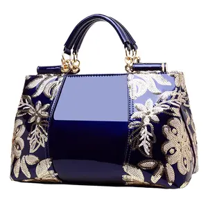Nieuwe High-End Winkel Authentieke Mode Patent Lederen Handtas Handtas Merk Lady Bag