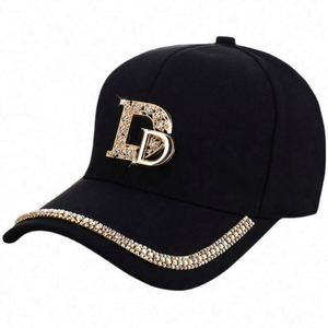 Wholesale High Quality Adjustable Baseball <b>Cap</b> With Rhinestone Letter LOGO for <b>Women</b> - Product Image 1