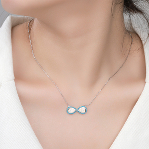 Collar con Colgante de Plata de Ley 925 con Ópalo Natural, Diseño Nuevo y Personalizado al por Mayor, Joyería de Alta Gama para Mujer - Product Image 1