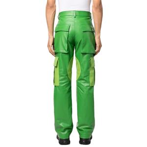 Pantalones Cargo de Cuero Cómodos, Estilo Casual Unisex, con Parche de Logotipo Personalizado, Precio al por Mayor - Product Image 3