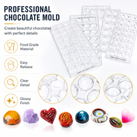 Moule à chocolat de Noël AKOKO, facile à utiliser, en plastique, pour bonbons, idéal pour les petites entreprises et les magasins