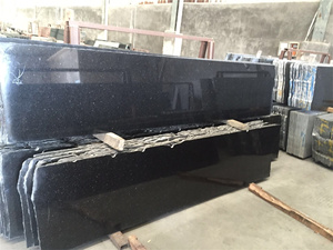 Trung Quốc nhà máy giá chất lượng cao đánh bóng đen Galaxy <span class=keywords><strong>Granite</strong></span> tấm cho nhà bếp bàn tùy chỉnh kích thước có sẵn - Product Image 3