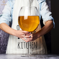 Verre à vin géant créatif de 3,8 litres, style chopes à bière fantaisie, grand gobelet