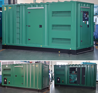 Générateur diesel silencieux en conteneur, vente en gros, alimenté par un moteur Cummins, 1000 kW, 1250 kVA, 1 MW, générateurs diesel