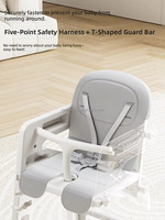 Chaise haute convertible pour bébé Vsuch, chaise haute réglable pour tout-petit avec roulettes, harnais de sécurité et plateau amovible