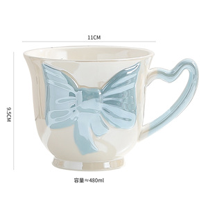 Nœud papillon de haute qualité pour la maison, de la série Fugitive Princess, en céramique électroplaqué<span class=keywords><strong>e</strong></span>, pour cadeau d'amies, design créatif de niche - Product Image 5