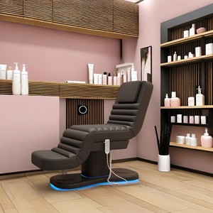 Lit de beauté électrique de qualité supérieure à 4 moteurs, mobilier de salon réglable, table de massage design d'intérieur pour spa - Product Image 2