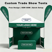 Carpa de Aluminio Personalizada para Promociones, 3x3m, Carpa Publicitaria Impermeable para Eventos en Interiores y Exteriores, Ferias Comerciales, Gazebo, Carpa Tipo Marquesina