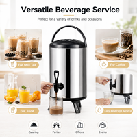 Distributeur de boissons isolé en acier inoxydable Offres Spéciales baril de café seau à thé au lait avec robinet