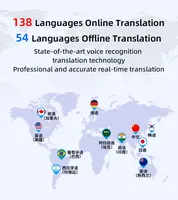 Traducteur vocal portable 2025 – Dernière version – 138 langues en ligne, 17 hors ligne – Traducteur intelligent professionnel pour les voyages