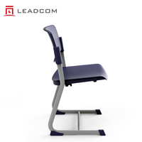 Chaise de formation empilable Leadcom L-M07 en plastique PP, ergonomique, pour salle de cours, salle de conférence, chaise d'étudiant pour salle de classe et salle de réunion