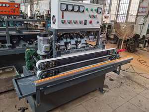 Polisseuse de verre à ligne droite avec angle de 45 degrés / Machine à chanfreiner le verre avec commande PLC - Product Image 4