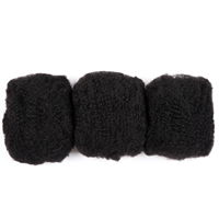 Prix Usine de Gros, Cheveux Afro Kinky Bouclés à Teindre en Vrac de 8 Pouces, Cheveux à Torsader, Tresses au Crochet avec Extensions de Dreadlocks Humaines