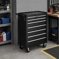Armoire à outils professionnelle en fer, 7 tiroirs, design moderne, chariot de rangement pour garage, chariot d'atelier robuste, OEM disponible