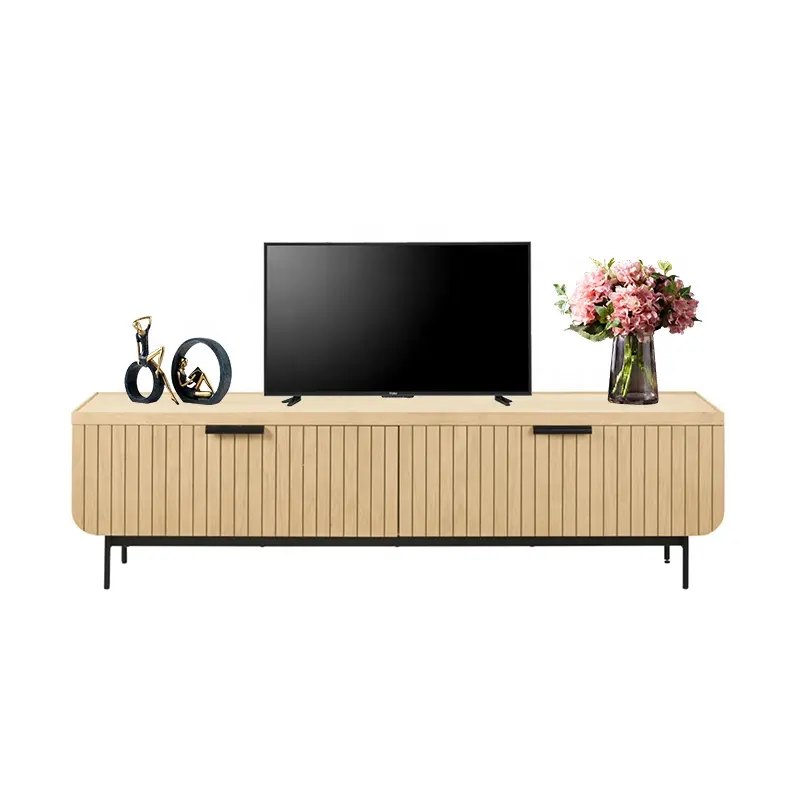 Tốt nhất bán TV giao diện điều khiển trong nhà kim loại chân TV đứng đồ nội thất sống sang trọng TV bảng tùy chỉnh gói hiện đại bảng điều chỉnh bằng gỗ