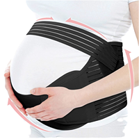 Bande de soutien du ventre en nylon et néoprène élastique réglable ceinture de maternité pour protection grossesse taille XXL