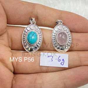 Colgante de piedras preciosas hecho a mano 925 joyería de plata esterlina joyería de plata 925 - Product Image 1